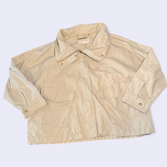 Michael Kors cropped trench coat/ lightweight jacket - Picture 2 of 11